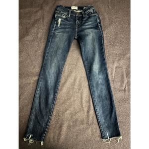 Frame Denim Sz 26 Straight Skinny Dark Wash Jeans